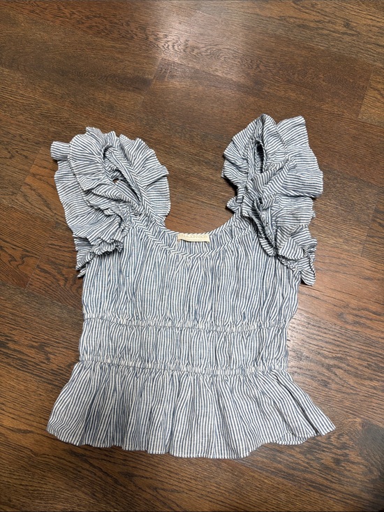 Ulla Johnson Tops - Ulla Johnson Paloma linen ruffle top